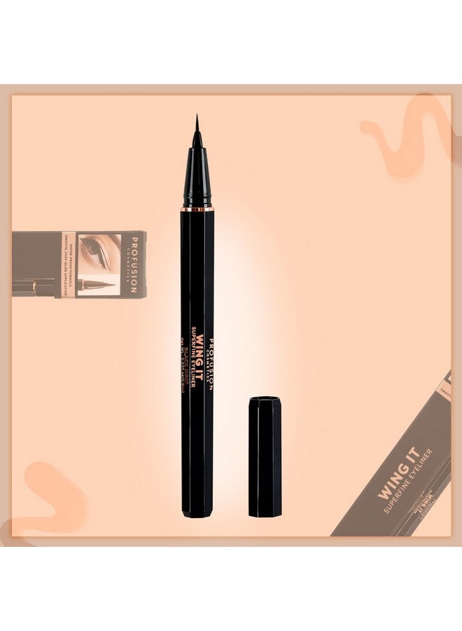 Profusion Cosmetics WING IT Superfine Eye Liner - Makeup with Long Lasting, Cruelty-free and Wonderful Design Eye Liner - Image 2