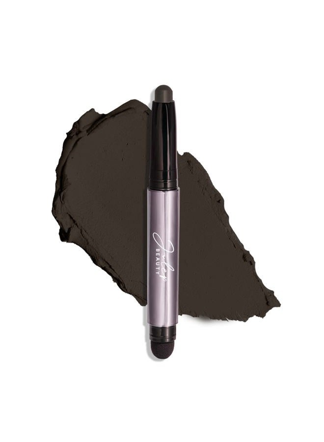 Julep Eyeshadow 101 Crème-to-Powder Waterproof Eyeshadow Stick – Charcoal Matte – Long-Lasting, Crease-Proof, Smoky Deep Gray Matte Cream Eyeshadow with Built-in Smudger - Image 1
