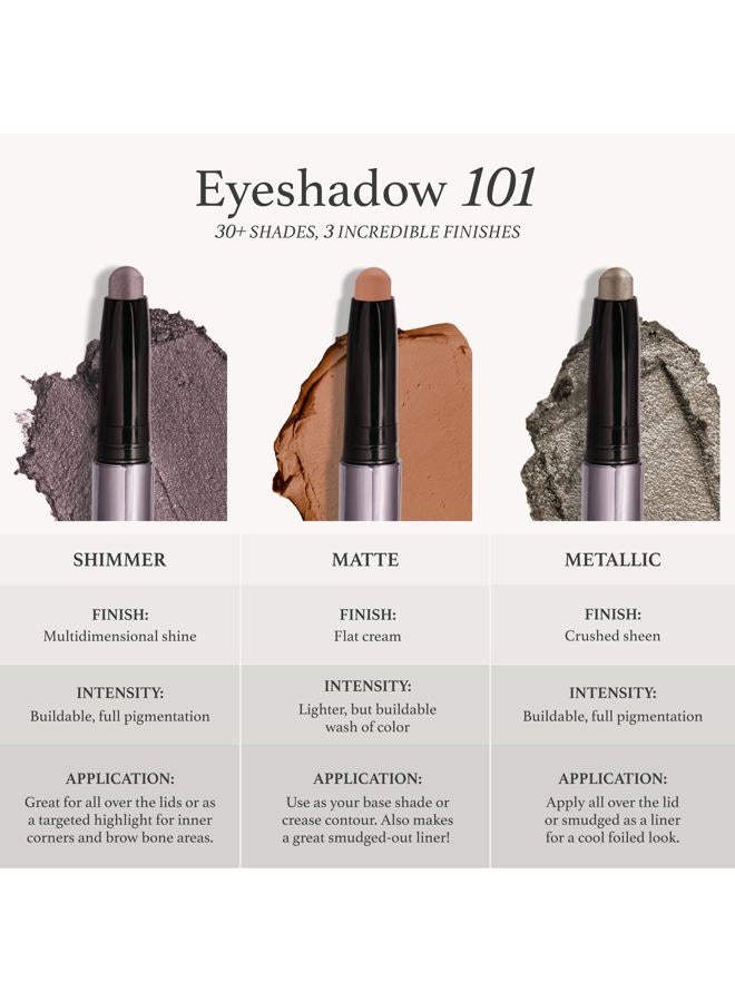 Julep Eyeshadow 101 Crème-to-Powder Waterproof Eyeshadow Stick – Charcoal Matte – Long-Lasting, Crease-Proof, Smoky Deep Gray Matte Cream Eyeshadow with Built-in Smudger - Image 4