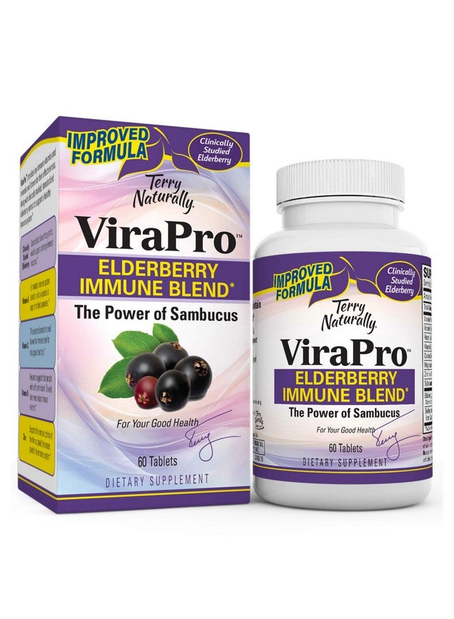Terry Naturally Virapro 60 Tablets Powerful Immune Support Supplement With Elderberry (Sambucus Nigra) Zinc Vitamin C D3 & A Nongmo Glutenfree 60 Servings - Image 2