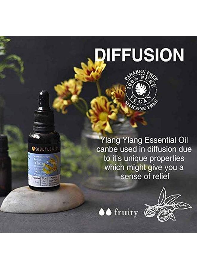 سول فلاور زيت يلانج يلانج العطري العضوي 100%، نباتي نقي، غير مخفف، مواد حافظة طبيعية عطرية، 30 مل، 1 أونصة سائلة - Image 4