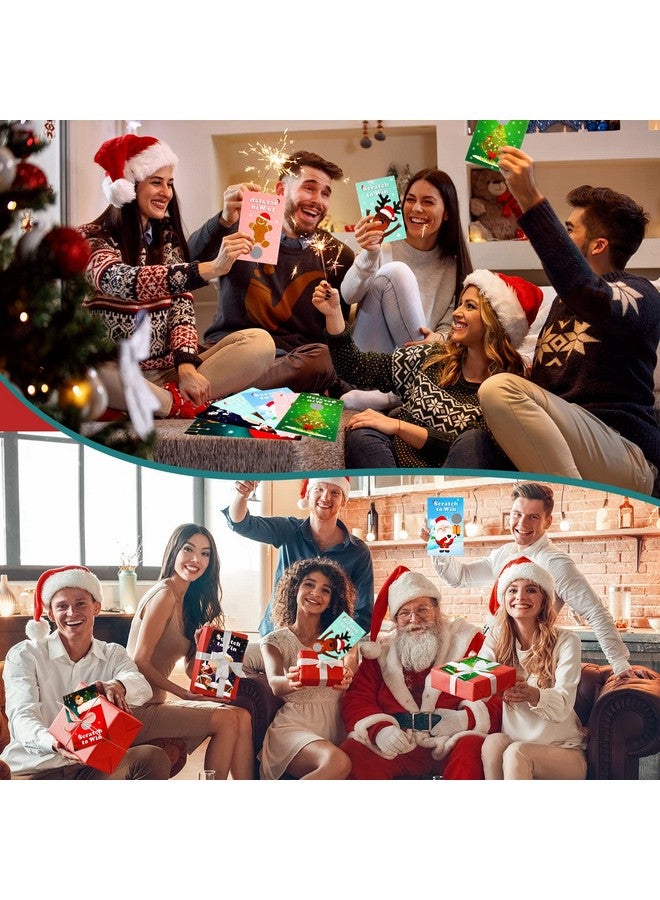 Nezyo 96 Pcs Christmas Scratch Off Cards Christmas Party Scratch Games Raffle Tickets With Patterns Of Snowman Elk Santa Claus For Adults Groups Activity Xmas Party Supplies(36 Pcs,Classic Style) - Image 3