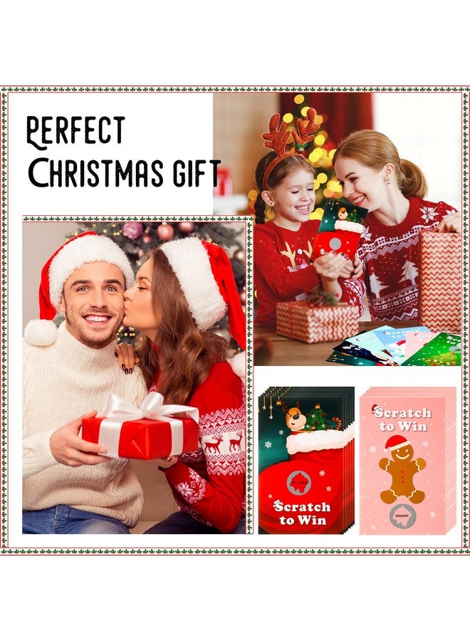 Nezyo 96 Pcs Christmas Scratch Off Cards Christmas Party Scratch Games Raffle Tickets With Patterns Of Snowman Elk Santa Claus For Adults Groups Activity Xmas Party Supplies(36 Pcs,Classic Style) - Image 5