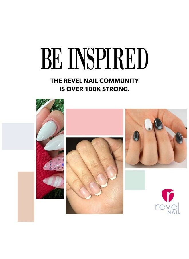 Revel Nail - Dip Powder - French Nail Polish Dip Powder, Chip Resistant Dip Nail Powder with Vitamin E and Calcium, DIY Manicure - Image 1