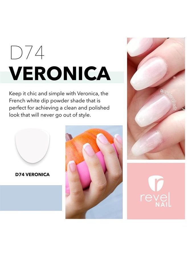 Revel Nail - Dip Powder - French Nail Polish Dip Powder, Chip Resistant Dip Nail Powder with Vitamin E and Calcium, DIY Manicure - Image 1