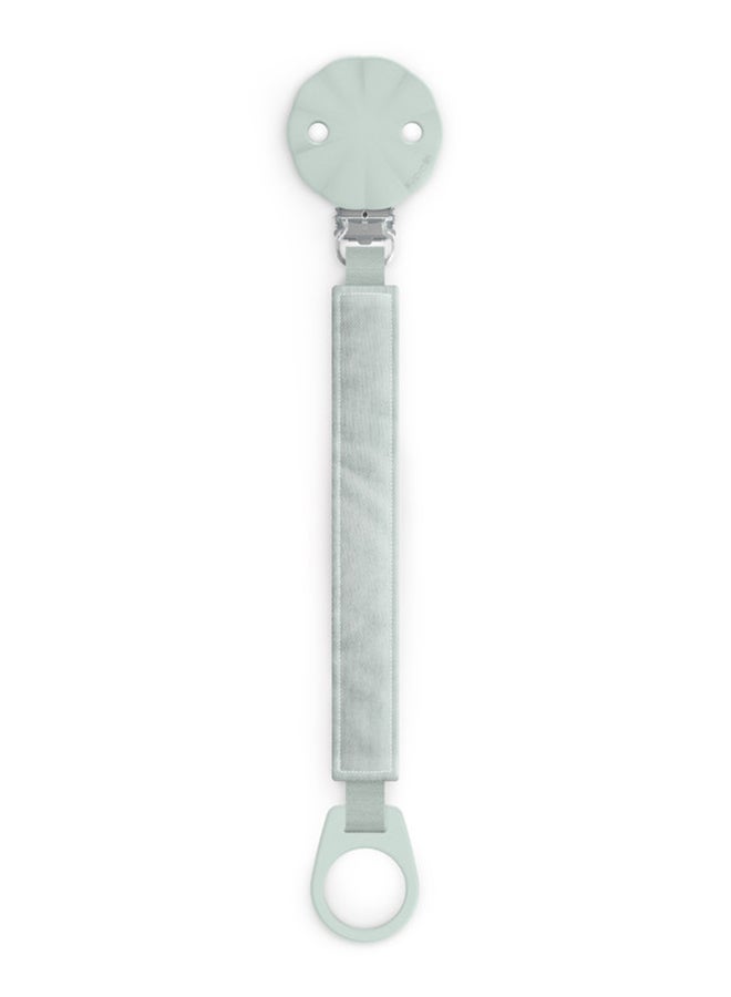 SUAVINEX Baby Pacifier Clip Made of Soft Fabric Attached to Baby's Clothing Prevent Pacifiers Falling on Floor 0+ Months Green - Image 1