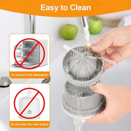 Drumstone (Exclusively 𝟭𝟬+𝟱 Year Warranty) Electric Citrus Juicer – Portable USB Rechargeable Juicer for Orange, Lemon, and Lime, I for Quick & Fresh Juice Anytime - Image 4