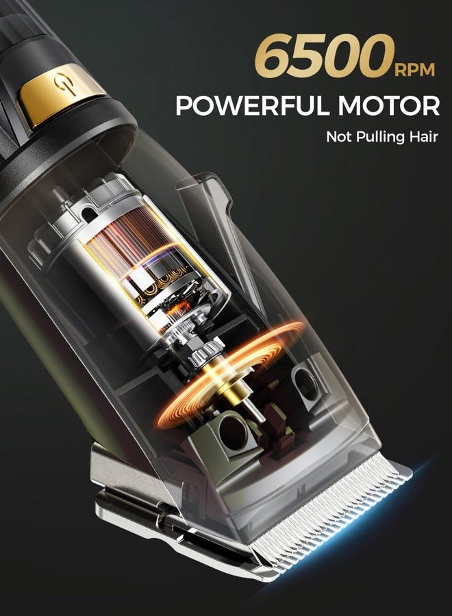 GLAKER Hair Clippers for Men Professional, Cordless Clippers for Hair Cutting, Mens Hair Clippers and Trimmer Kit for Barber with LED Display 15 Guide Combs - Image 5