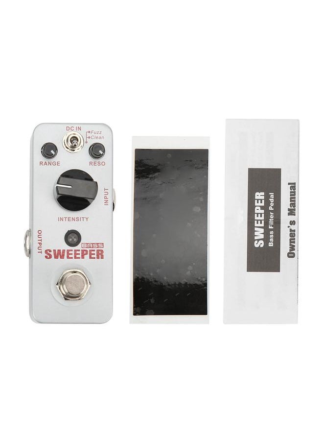 Bass Filter Pedal Metal Guitar Dynamic Filters Effect Pedals with Clean Fuzz Working Modes