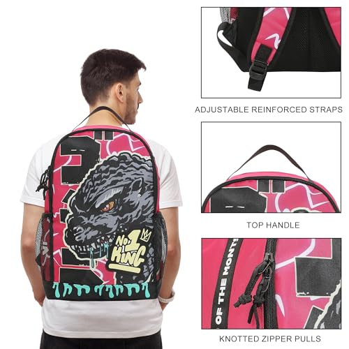 Bioworld Godzilla Large Graphic 175 Pink Backpack - Image 3