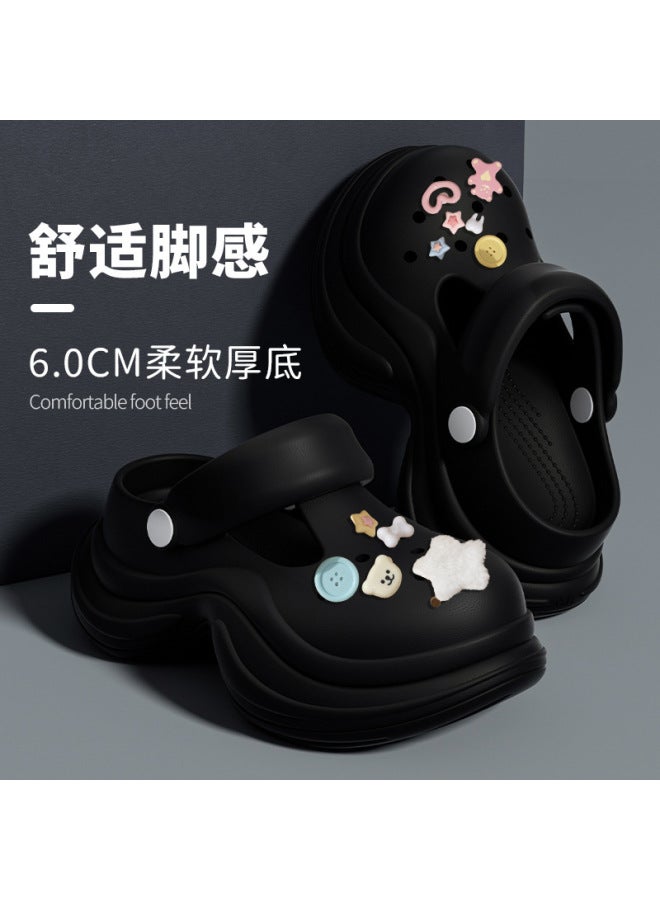 Baotou Eva Cave Shoes Women's Summer  New Arrival Simple Non-slip Beach Sandals Baotou Women's Slippers