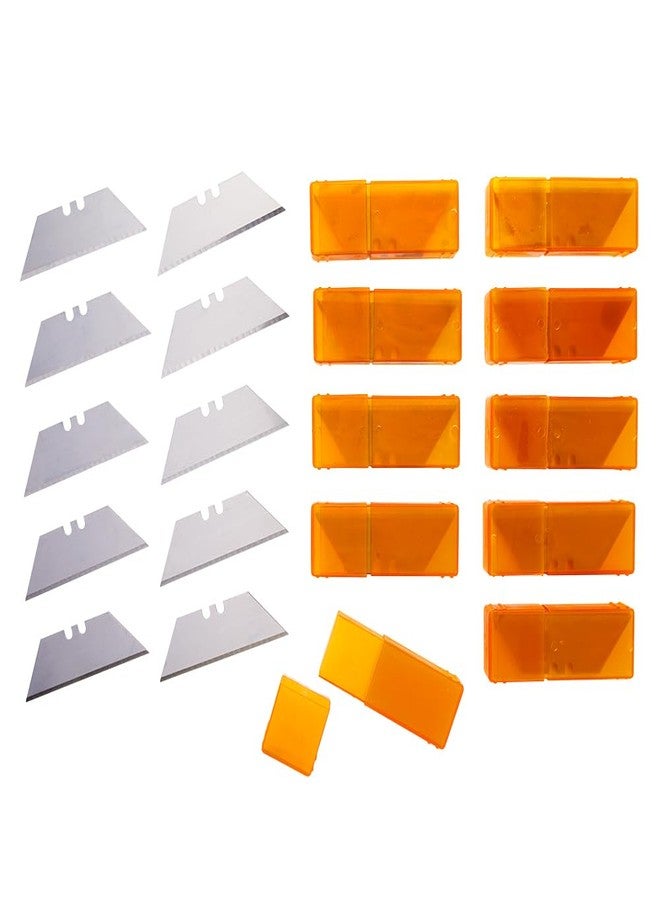 ToolPro Premium Utility Blades - 100 Pack, High Carbon Steel Replacement Blades for Utility Knives, Great for Crews & Large Projects - Image 2
