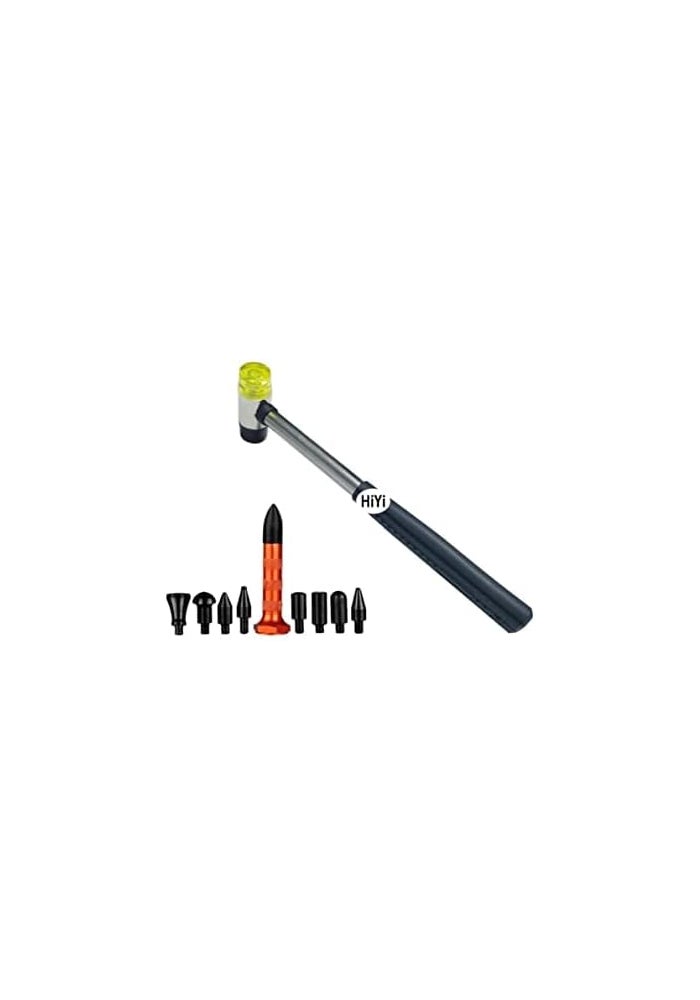 HIYI Dent Repair Rubber Hammer Kit with 10 Pieces - Image 1