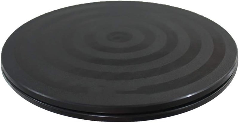 kydely Mini Bonsai Turntable Base Stainless Steel Ball Bearings 360-Degree Rotation Easy Pruning Black 8" - Image 1