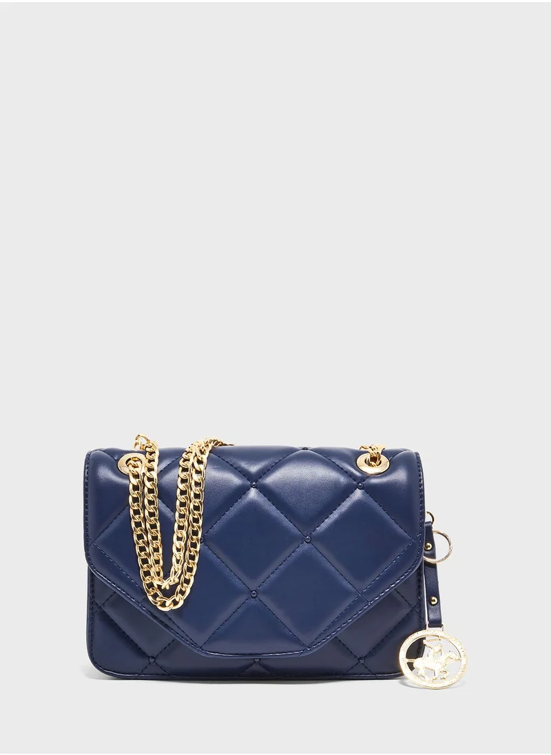 Beverly Hills Chain Detailed Crossbody Bag