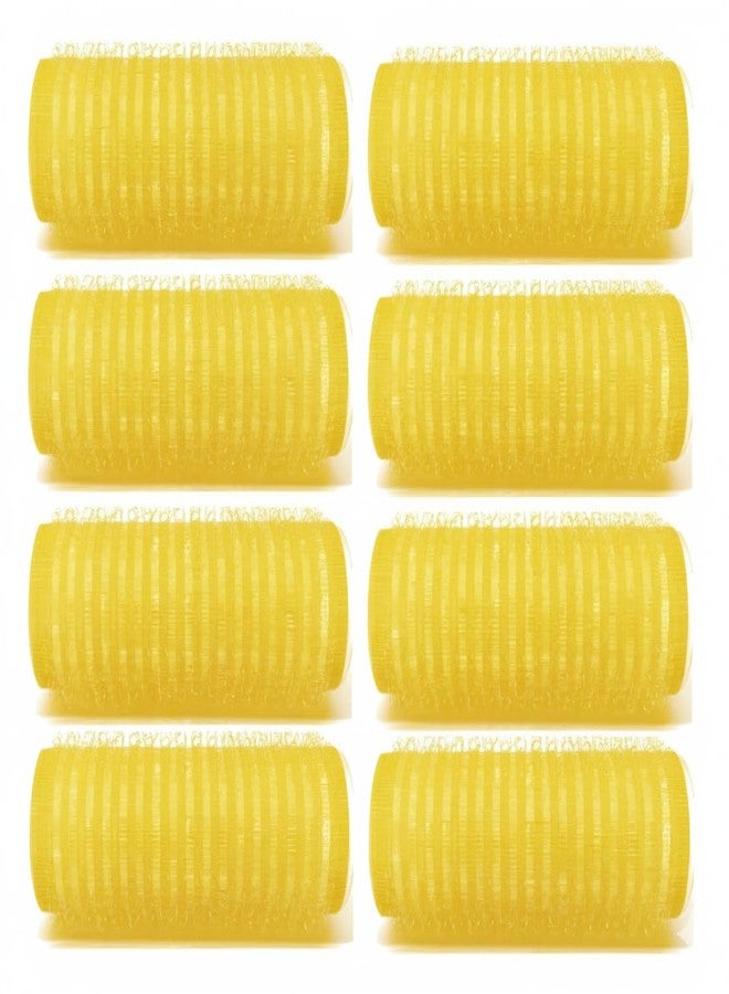 Bexter Self Grip Small Hair Rollers for Heatless Curls (0.8" x 2.43", Yellow) - Plastic Curlers for Women & Girls - DIY Salon Styling for Short & Medium Hair, 24 Pack - Image 4