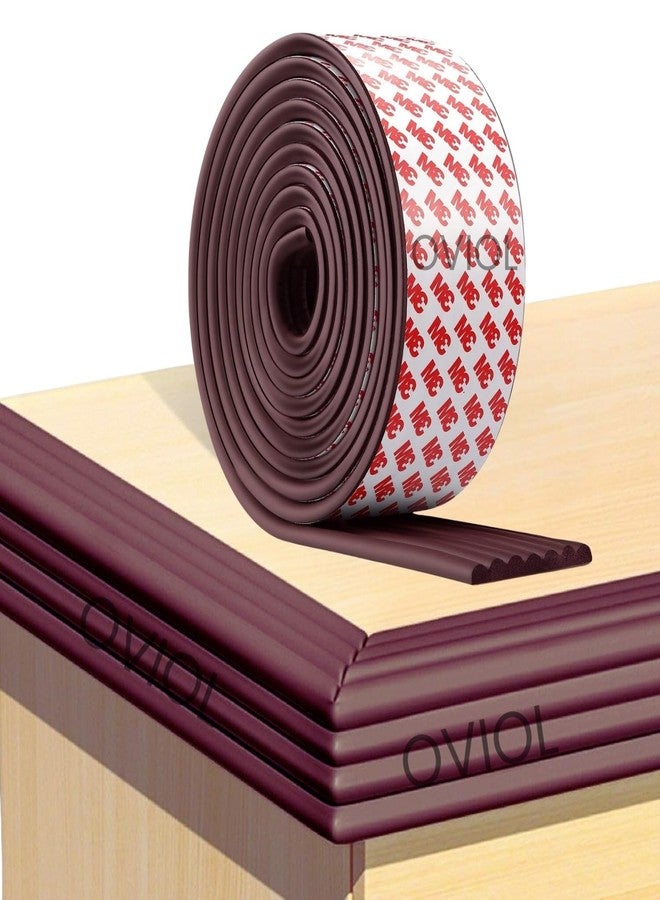 OVIOL 1 Pcs Corner Protector for Sharp Edges Thick Extra Soft Foam Table Corners Edge Protector Baby Proofing Products for Kids Table Desk Furniture, 6.5ft (2mtr) (Brown, Pack of 1) - Image 1