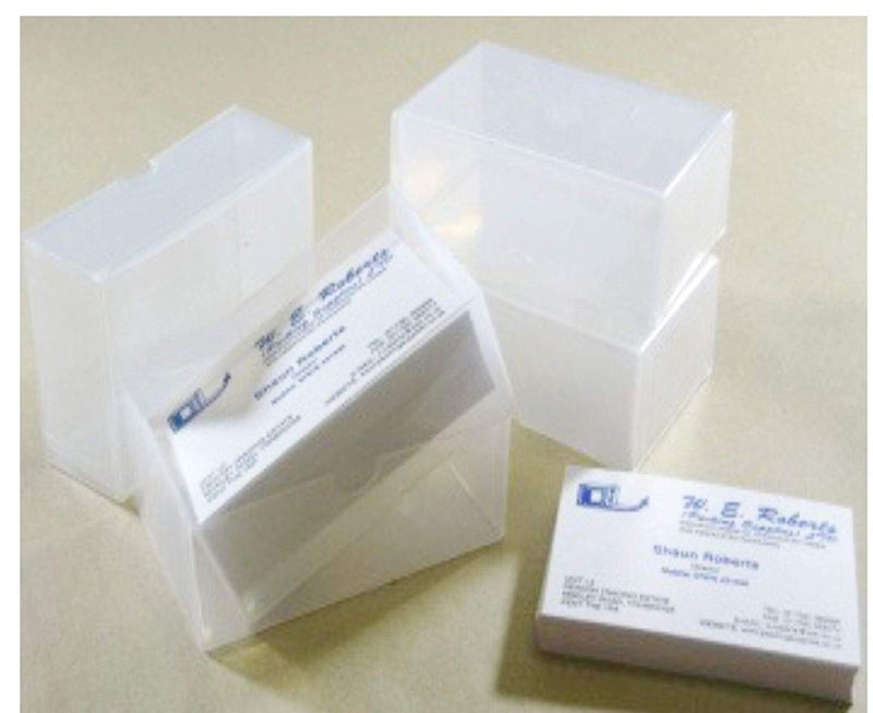 JSMSH New Transparent Safe Visiting/Business Name Card Box (Pack of 100) - Image 3