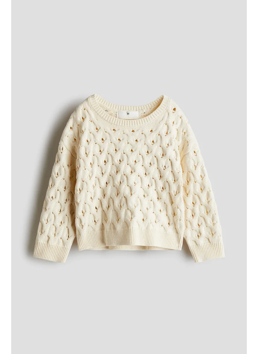 اتش اند ام Hole-Knit Jumper