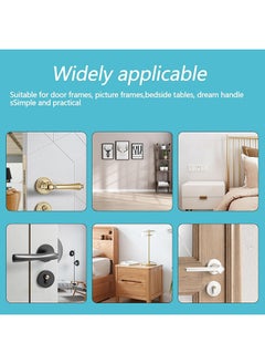 Beauenty 8 Pieces Clear Door Stops for Wall 4CM, Round Wall Shield Cushion Door Bumpers with Strong Adhesive Glue, Shock Absorbent and Discreet Wall Protectors Silencer from Door Knobs  - Image 5