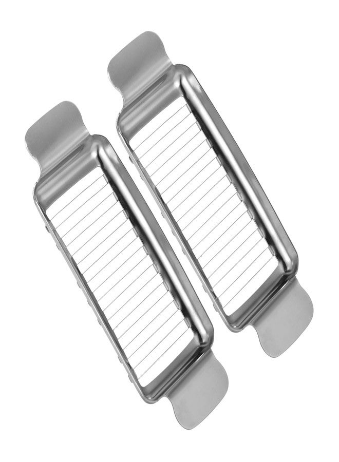 FRICHOM 2 Pcs Butter & Cheese Slicer Cutter for Butter Squares and Block Cheese, Ergonomic Handheld Stainless Steel Wire Slicer for Cutting Butter and Soft Food - Image 1