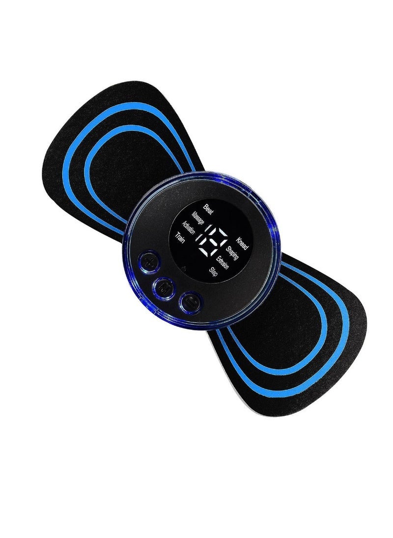 ELTRAZONE Mini EMS Lymphatic Drainage Massager Pad – Portable Muscle Stimulator for Neck, Back, Arms, Waist & Legs – Slimming & Relaxation Device with Adjustable Intensity – Wireless, Lightweight & USB Rechargeable for Home or Travel Use - Image 1