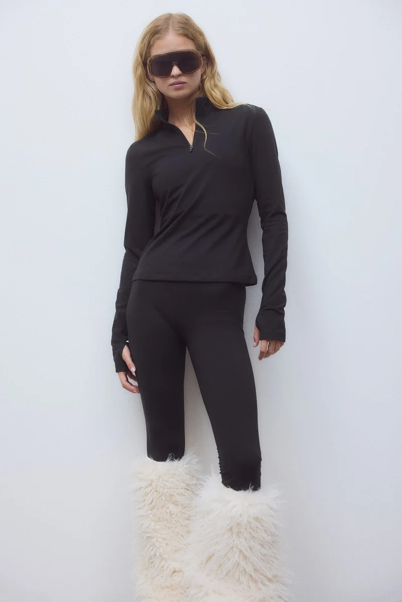 اتش اند ام جاكيت رياضي من نسيج سوفت موف