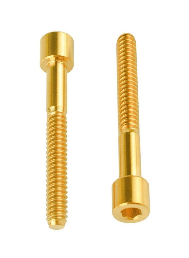 مسامير تيتانيوم VAMUOEFL M6x35mm برأس سداسي ألين لغطاء جذع سماعة الدراجة، 5 قطع ذهبية - Image 5