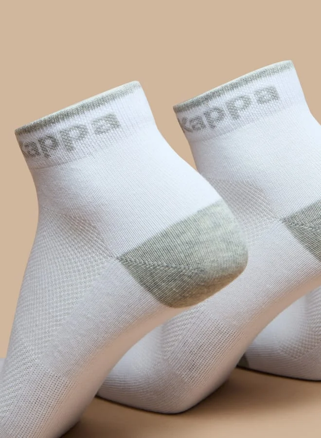 كابا جوارب رياضية رجالية بطبعة شعار، طول الكاحل، عبوة من  قطع