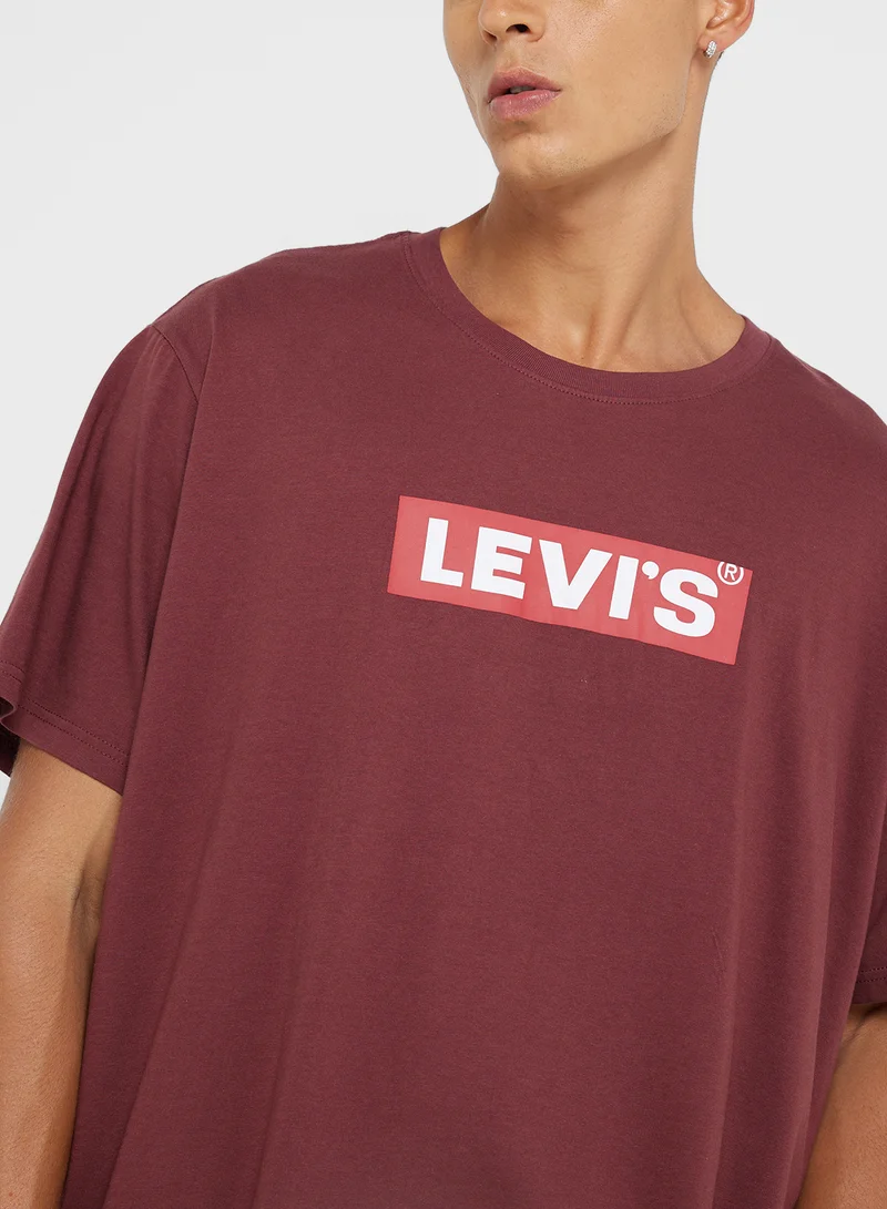 ليفايز Logo Crew Neck T-Shirt