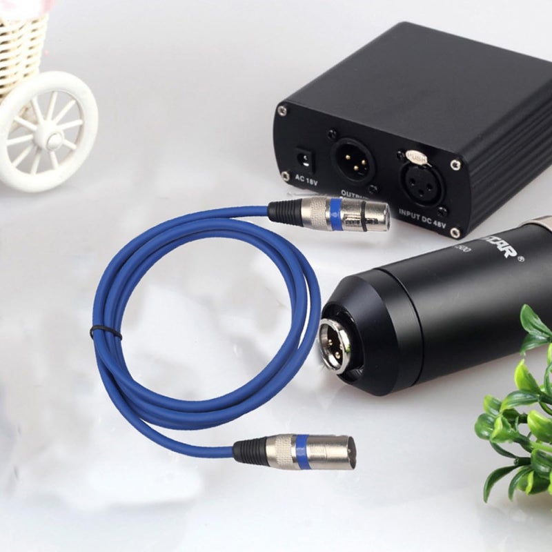 6PCS Colored XLR Male to Female Audio Extension Cables with Silver Plated Pins - Image 3