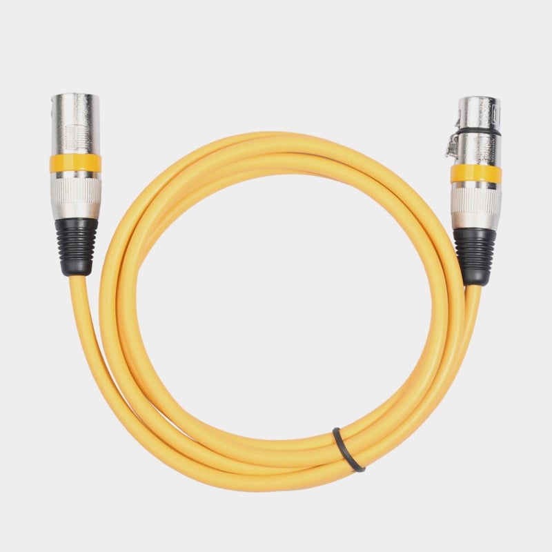 6PCS Colored XLR Male to Female Audio Extension Cables with Silver Plated Pins - Image 4