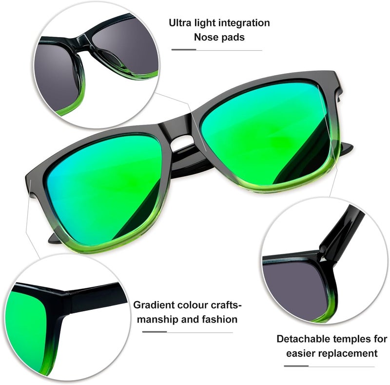 KANASTAL Polarized Sunglasses for Men, Classic Mens Sun Glasses Square, Lightweight Shades for Women 100% UV400 Protection Driving Fishing Outdoor Activities - Image 5