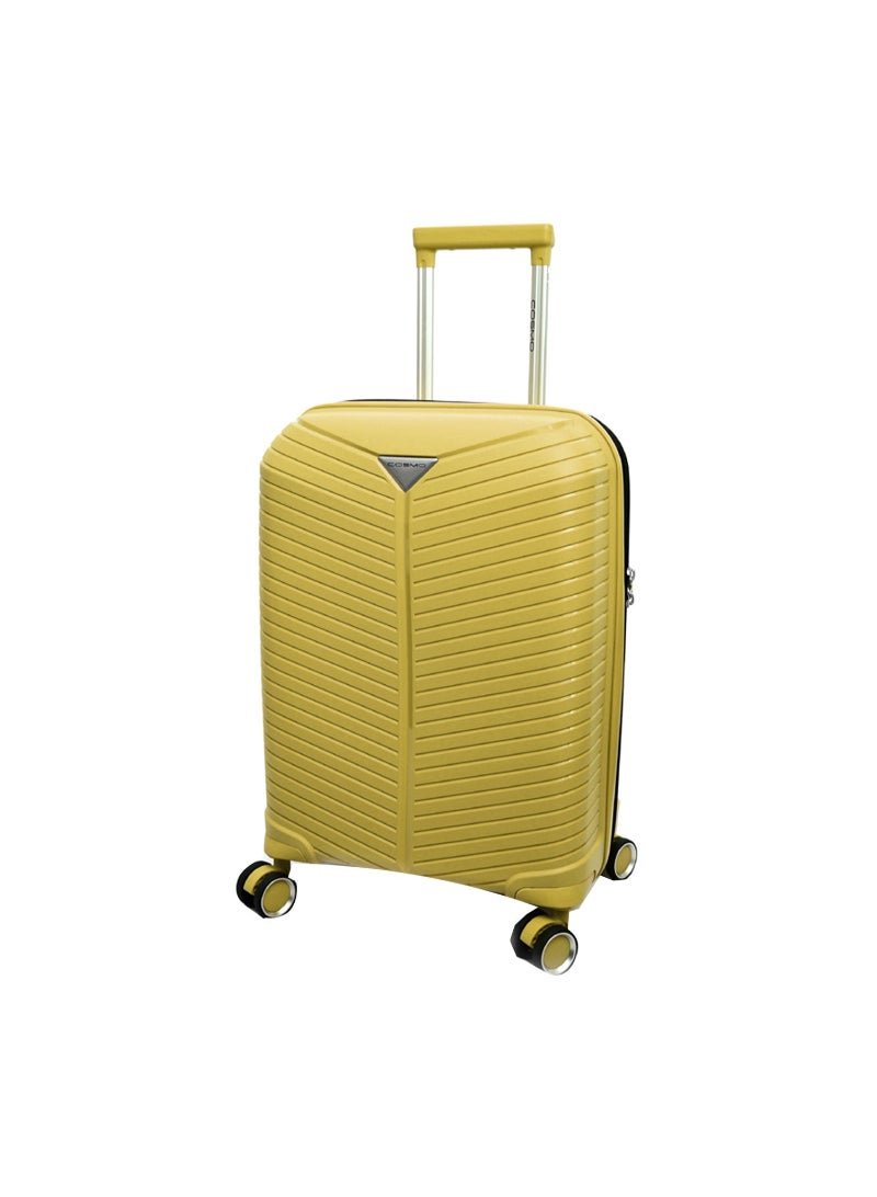 Cosmo Jet 4Wheel Hard Trolley 70cm Yellow