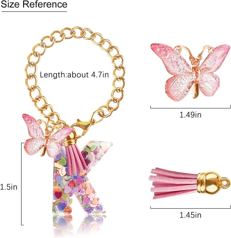 Velaco Letter Charm Accessories for Stanley Cup with Handle, Cute Initial Letter Keychain Handle Charm - Image 3