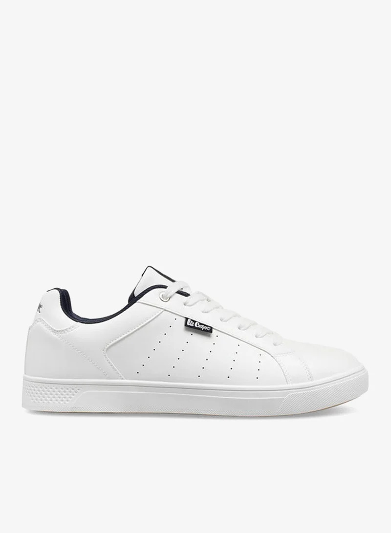 Men's Perforated Sneakers with Lace-Up Closure