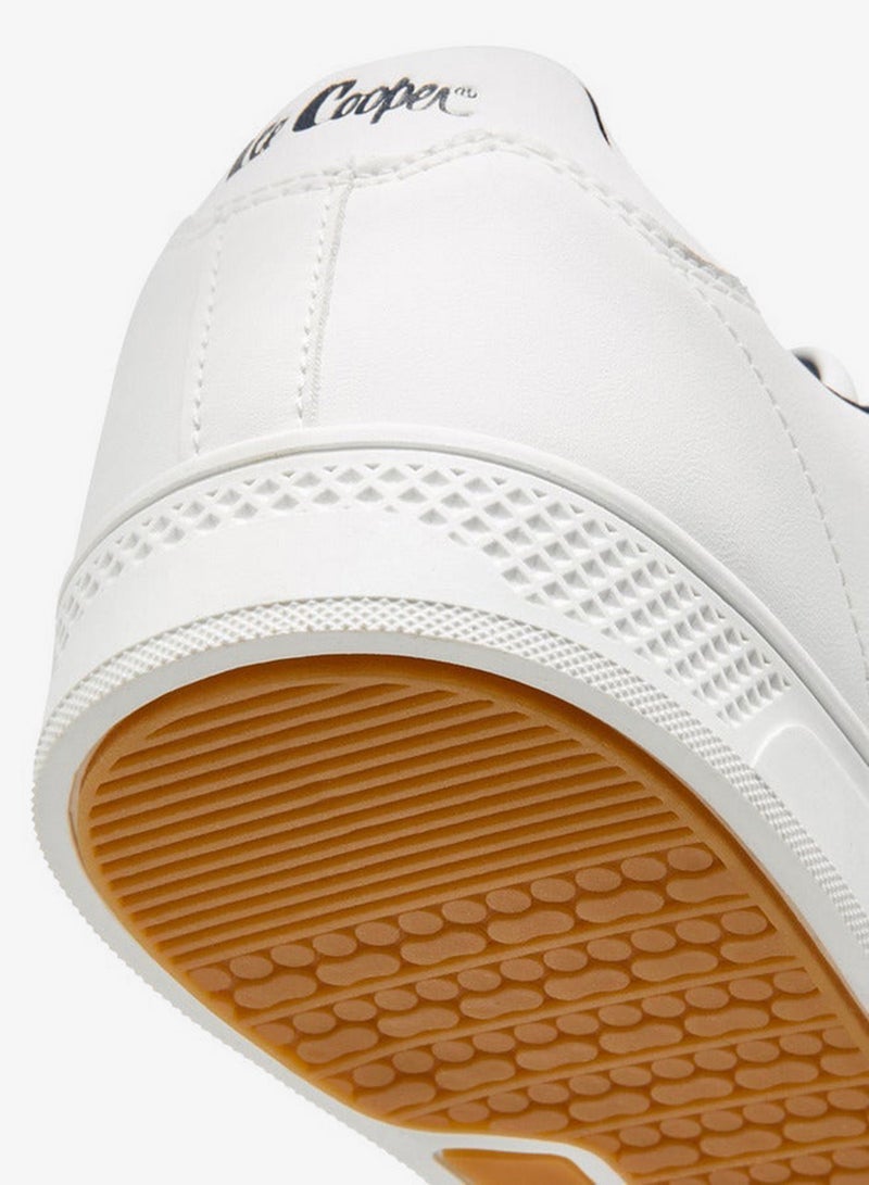 Lee Cooper Men's Perforated Sneakers with Lace-Up Closure - Image 5