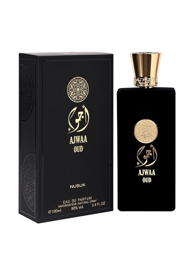 NUSUK AJWAA OUD BLACK Extrait de Parfum (100ml)(For Men AND WOMEN) - Image 2