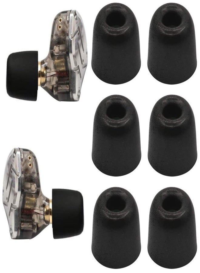 JNSA Memory Foam Ear Tips Noise Canceling Foam Eartips Ear Cap Replacement Ear Tip Compatible with KZ ZS10 Pro, L/M/S 3 Size 3 Pairs,Black 515 - Image 1