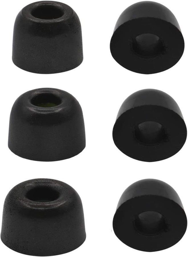 JNSA Memory Foam Ear Tips Noise Canceling Foam Eartips Ear Cap Replacement Ear Tip Compatible with KZ ZS10 Pro, L/M/S 3 Size 3 Pairs,Black 515 - Image 5