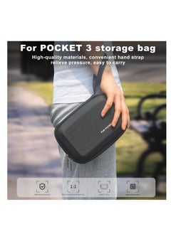 Excefore Carrying and Protective Hard Shell Travel Storage Case Bag, Compatible with Osmo Pocket 3 Creator Combo, Cameras Accessories Kit, Hard Carrying Case, Case Only, Black  - Image 3