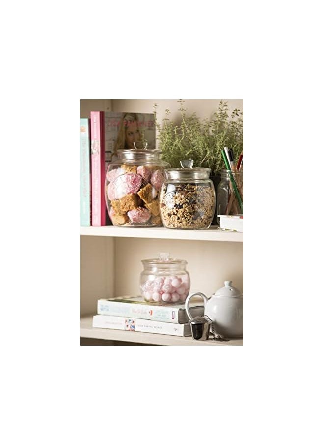 Kilner - Universal Storage Jar Durable Multipurpose Glass Container With Airtight Pushtop Lid 283/4Fluid Ounces 1 Ea - Image 1