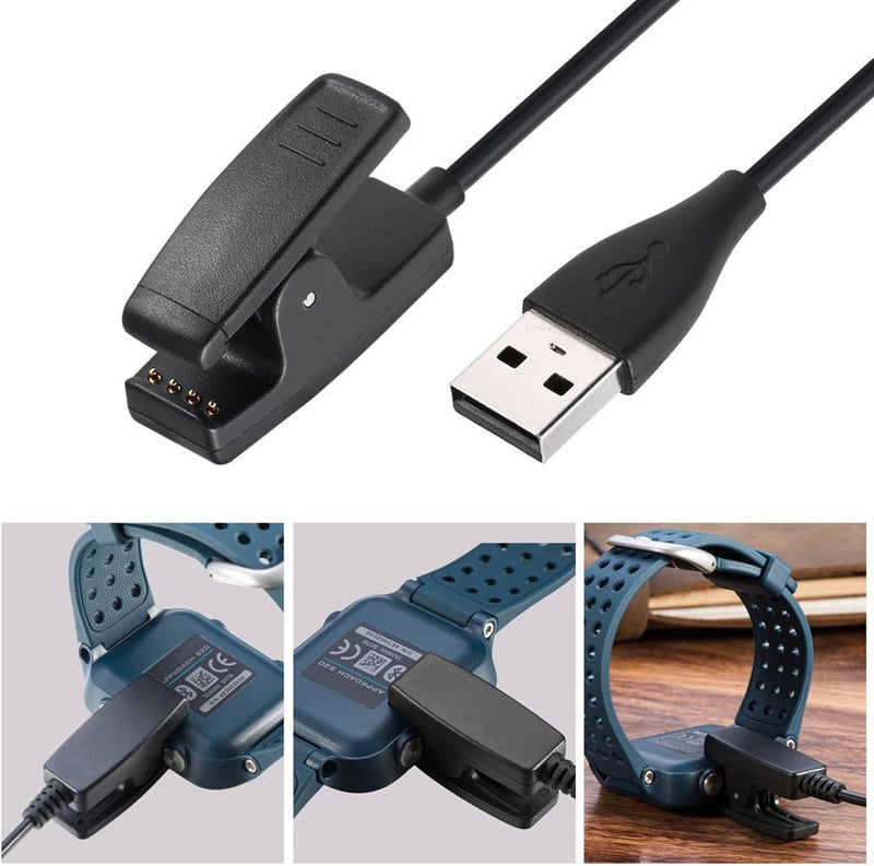 Charging Cable Cradles Data Clip Charger Replacement for 235 630 230 735XT 35/30 Watch Accessory Smartwatch Charger Stand Portable - Image 2