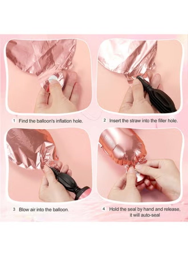 fantasize Rose Gold Happy Birthday Party Decorations for Women, Happy Birthday Banner for Her, Fringe Curtains, Foil Tablecloth, Confetti Balloons, Butterfly Decor for 13th 16th 18th 21st 30th 40th 50th - Image 4
