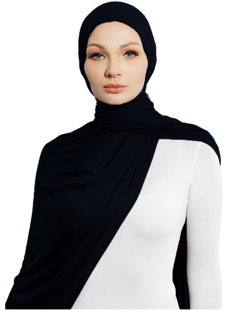 Women's Jersey Hijab Scarves Fashion Long Plain Muslim Head Scarf Wrap Shawls
