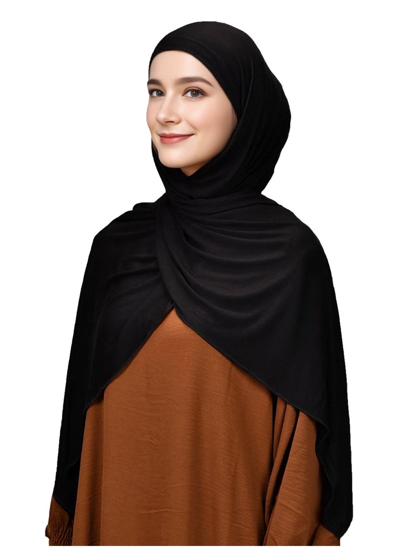 Women's Jersey Hijab Scarves Fashion Long Plain Muslim Head Scarf Wrap Shawls