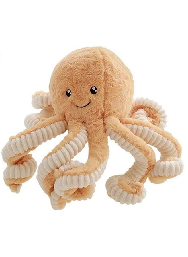 NatureMan - 15.7 Inches Cute Octopus Plush Dollsoft Octopus Stuffed Animalsgirls And Boys Birthday Gifts(Brown) - Image 1