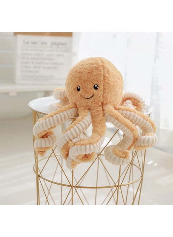 NatureMan - 15.7 Inches Cute Octopus Plush Dollsoft Octopus Stuffed Animalsgirls And Boys Birthday Gifts(Brown) - Image 1