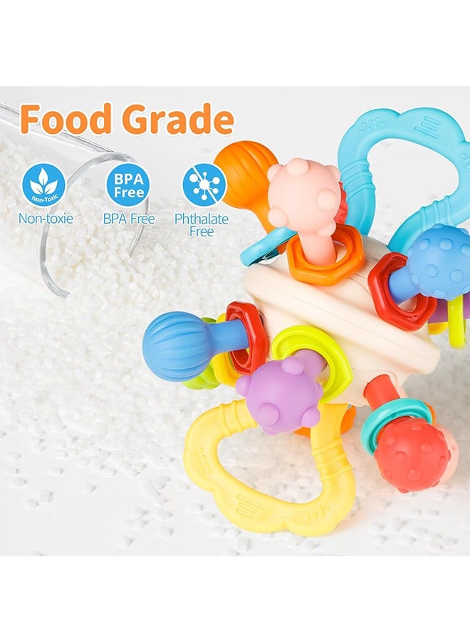 Manhattan Ball, Baby Sensory Teething Toys, Teething Relief Ball for Infants, Gifts for Newborn Boys Girls , Baby Rattle Chew Toys, Early Development Toys Age of 0-3 - Image 4