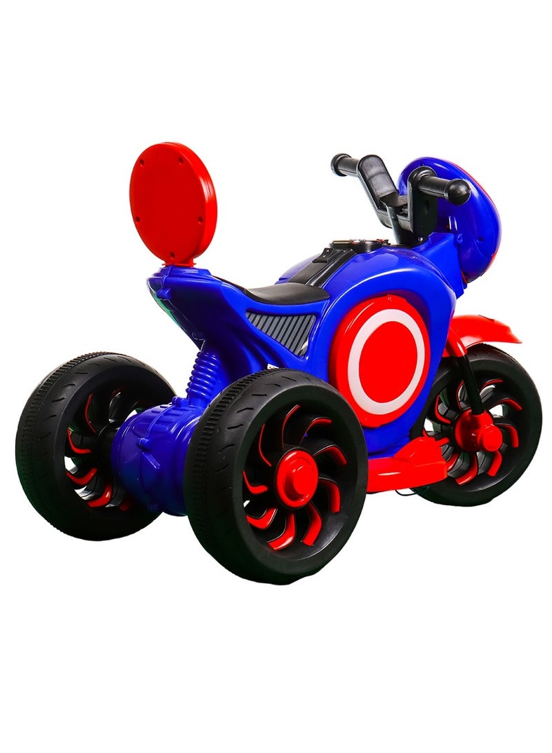 Rosanne Electric Rides on Motorcycle for Kids - Blue - BBF-006 - Image 4